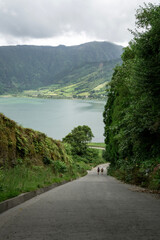 Lake Azul in Sao Miguel in Azores