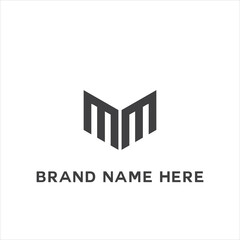 MM logo. M M design. White MM letter. MM, M M letter logo design. Initial letter MM linked circle uppercase monogram logo. M M letter logo vector design.	
