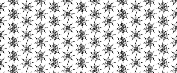 Vector seamless pattern. Modern stylish abstract texture. Repeating geometric shapes from different elements