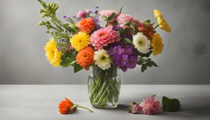 bouquet of flowers in a vase