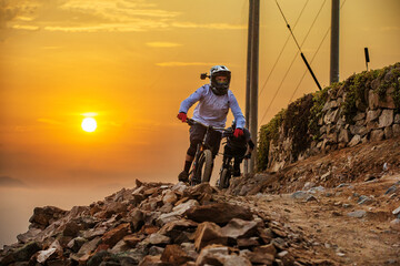 mtb riders challenging the morro trails