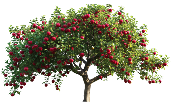 Apple Tree isolated on a white background