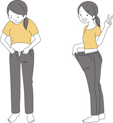 ダイエット　女性　シンプル