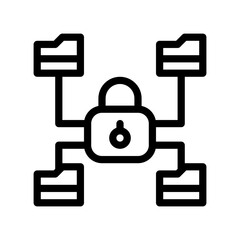 lock line icon