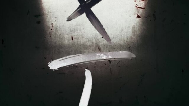 Retro Graffiti Overlays. Ghost Filter Visual Effect