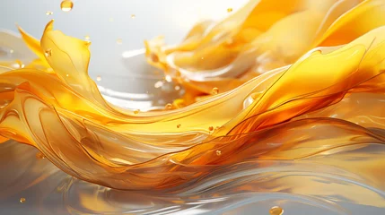 Fotobehang orange juice splash © Ahmad