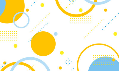 Obraz premium ジオメトリックな雰囲気の背景素材、円、点線