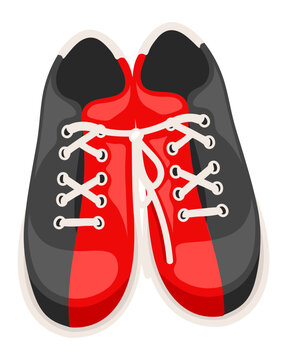 Bowling Shoes SVG Image - Bowling Alley Clip Art, Bowling League Illustration