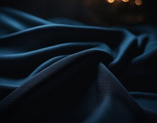 Naklejka premium Professional designer background with expensive dark silk and fabric. Background for product presentations