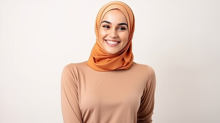 Fototapeta premium Muslim Hijab Girl Corporate model Islamic Women