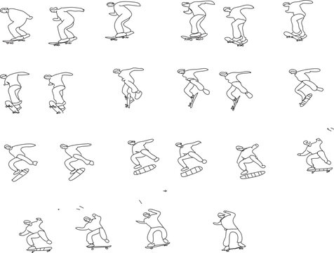 skating image sequence.