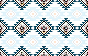 Ethnic southwest tribal navajo ornamental seamless pattern fabric colorful design for textile printing 