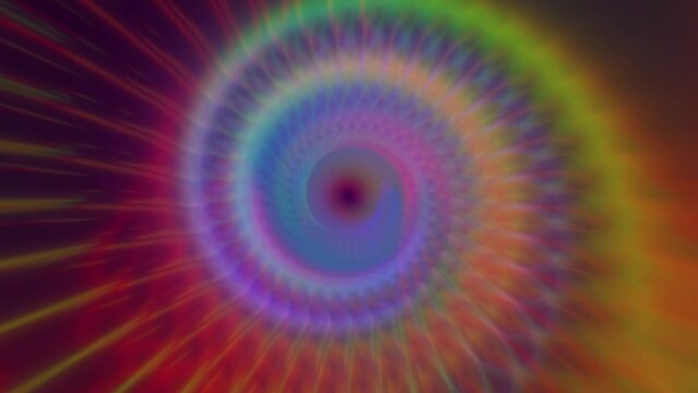 looped animation of rotating spirals
