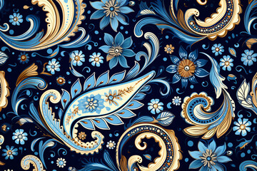 Paisley pattern background wallpaper for postcards or web design