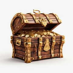 cartoon treasure chest