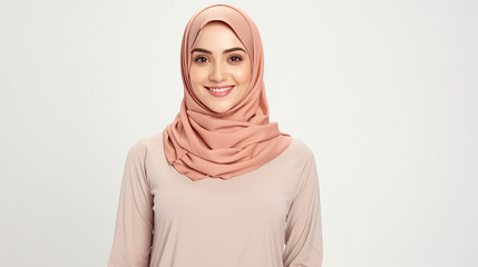 Fototapeta premium Muslim Hijab Girl Corporate model Islamic Women