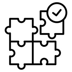 Learning Puzzle Icon Element For Design