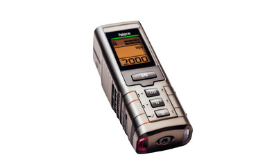 Portable Sound Wizard Compact Voice Recorder with Premium Microphone on White or PNG Transparent Background