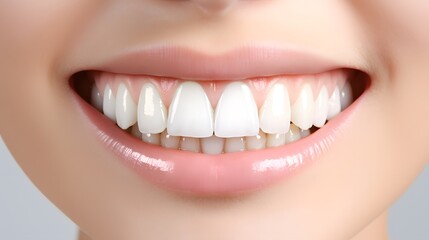 Teeth whitening concept Comparison of a clean and dirt