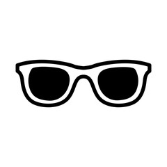 sunglasses line logo icon vector image