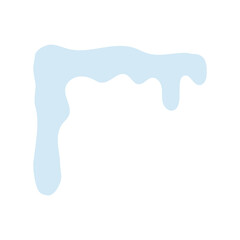 Snowy elements on winter background Vector created cartoon pattern for your design. Snow falls and animated snowflakes. flowing water, flow, liquid