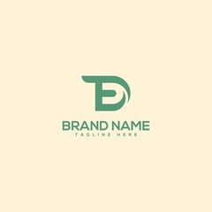 Monogram professional unique letter TD DT logo design template. Initials Business logo.