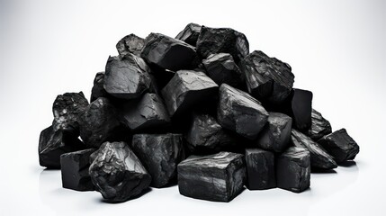 coal isolated on a white background