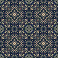 Traditional arabic pattern. Arabic seamless pattern. Islamic vector background.