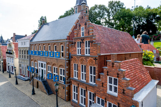 A copy of the Museum Martena in Franeker in a miniature park in the Netherlands