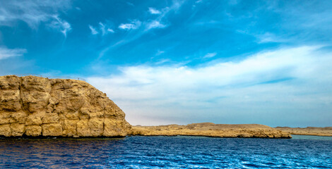 Egypt Sharm El Sheikh South Sinai red sea view of the rocks