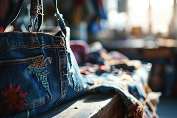 Diy Handbags Made From Old Jeans, Sustainable Crafting