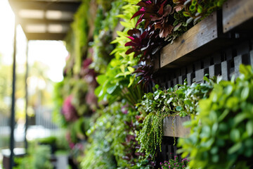 On A Modern Landscaping Design For An Urban Ecofriendly Vertical Garden
