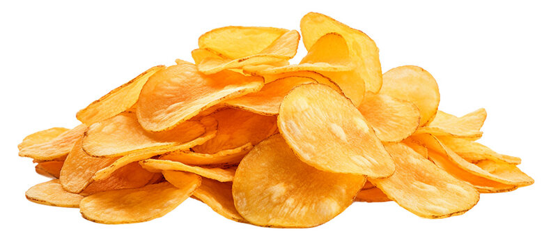 Bunch Of Potato Chips Png