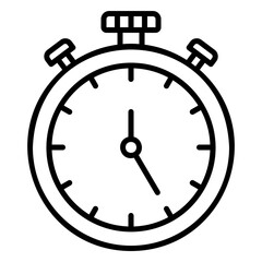 Stopwatch icon for time and countdown