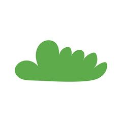 Cartoon bushes, cartoon green grass, grass, bushes, spring and bushes, green grass, abundance, illustration vector