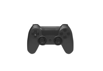 gaming controller front view without shadow 3d render