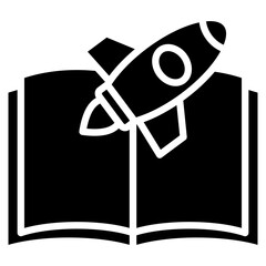 Learning Rocket Icon Element For Design