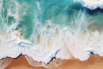 Obraz premium blue beach background.