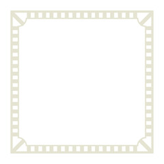 四角いストライプ模様のフレーム