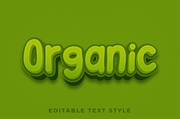 Organic 3d text effect