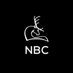 NBC Letter logo design template vector. NBC Business abstract connection vector logo. NBC icon circle logotype.
