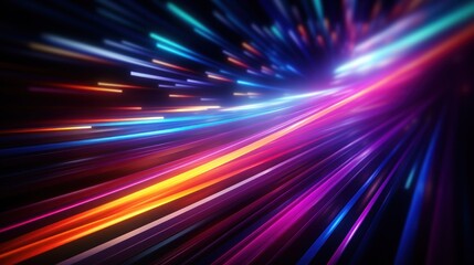 futuristic, background, technology, abstract, network, line, light, connection, communication, future. hi-end image background abstract wave red, blue light for technology banner generate via AI.