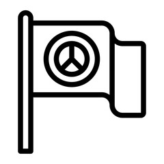 flag line icon