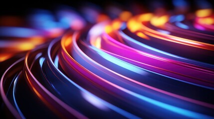 futuristic, background, technology, abstract, network, line, light, connection, communication, future. hi-end image background abstract wave red, blue light for technology banner generate via AI. - obrazy, fototapety, plakaty