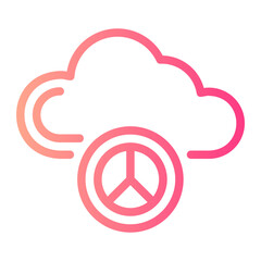 cloud gradient icon