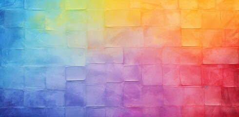 multi-colored wall background in rainbow colors