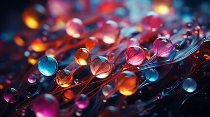 water drops on a glass