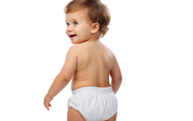 Baby's Diaper Delight On Transparent Background