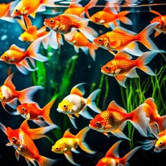 fish in aquarium generated Ai