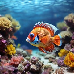 fish in aquarium generated Ai